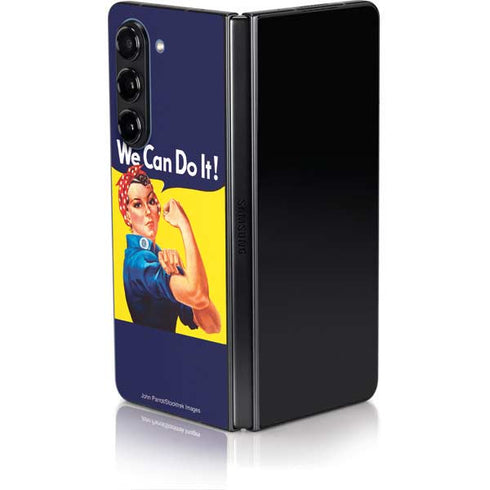 Rosie The Riveter Vintage War Poster Galaxy Z Fold5 5G Skin